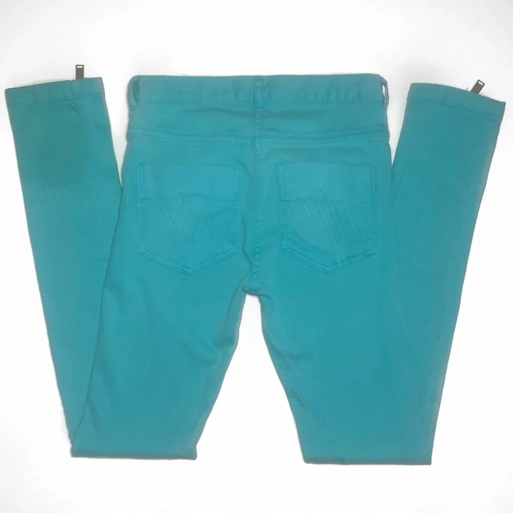 Matthew Williamson for H&M Turquoise Skinny Jeans Size 6 - Picture 6 of 9